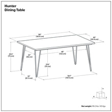 Load image into Gallery viewer, Hunter - Square Tabletop Dining Table

