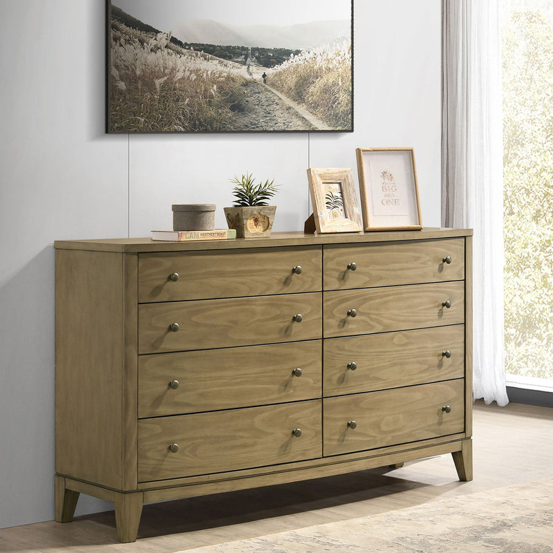 Menlo - 8 Drawer Dresser Cabinet - Natural
