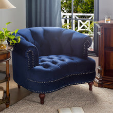 Load image into Gallery viewer, La Rosa - Victorian Tufted Upholstered Accent Chair
