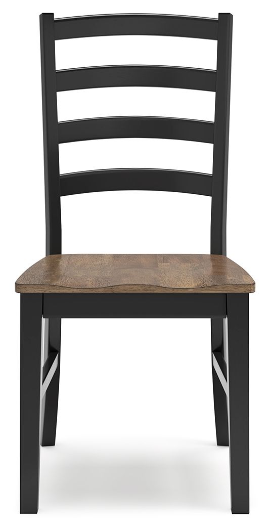 Wildenauer - Dining Room Side Chair (Set of 2) - Brown / Black