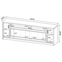 Load image into Gallery viewer, Nevada - Fireplace TV Stand With Flame Visualizer - Brown
