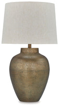 Load image into Gallery viewer, Madney - Metal Table Lamp - Antique Gold Finish
