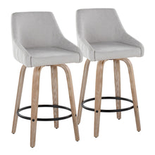 Load image into Gallery viewer, Hannah - Transitional Fixed Height Counter Stool With Swivel With Round Footrest (Set of 2)
