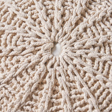 Load image into Gallery viewer, Bordeaux - Knitted Round Pouf Ottoman And Floor Cushion
