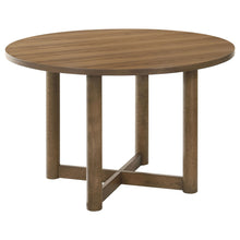 Load image into Gallery viewer, Graham - Round Dining Table With X Cross Base - Walnut
