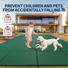 Load image into Gallery viewer, Swimming Pool Safety Cover - Dark Green
