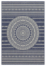 Load image into Gallery viewer, Sunshine - 5'3" X 7'3" Indoor, Outdoor Area Rug - Blue - Polypropylene
