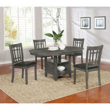 Load image into Gallery viewer, Ingall - 5 Piece Set With Storage Table And Upholstered Chairs - Medium Gray

