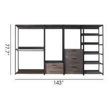 Load image into Gallery viewer, Monica - Walk-In Closet System, Extra Storage Space - Rustic
