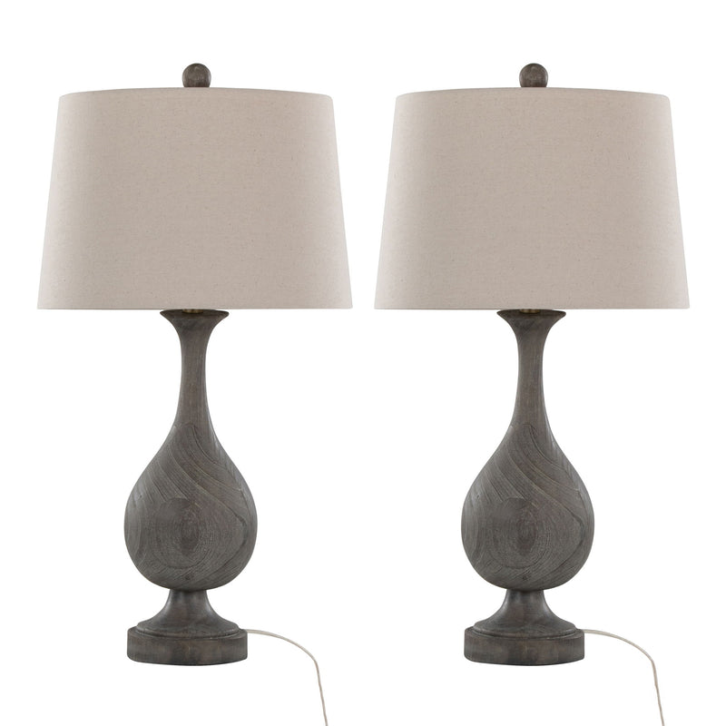 Cipolla Poly - Farmhouse Table Lamp (Set of 2)