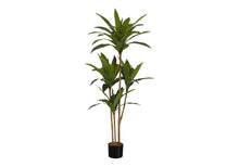 Load image into Gallery viewer, 51" Tall, Artificial Plant, Dracaena Tree, Indoor, Faux, Fake, Floor, Greenery, Potted, Real Touch, Decorative - Green / Black
