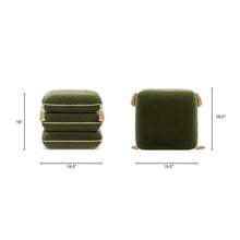 Load image into Gallery viewer, Monarch - Squared Upholstered Ottoman
