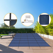Load image into Gallery viewer, Inground Rectangle Winter Safety Pool Cover, Solid Safety
