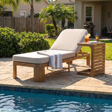 Load image into Gallery viewer, Outdoor Chaise Lounge Set With Side Table, 5 Position Adjustable Patio Recliner
