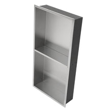 Load image into Gallery viewer, Modern Stainless Steel Shower Niche Double Shelf For Bathroom
