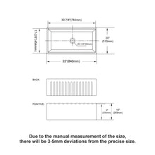 Load image into Gallery viewer, Porcelain Ceramic Farmhouse Sink Workstation With Reversible Apron Design - Single Bowl
