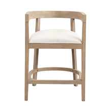 Load image into Gallery viewer, Modern Rubberwood Counter Stool Set With Upholstered Seats
