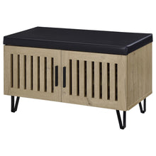 Load image into Gallery viewer, Clackamas - 2 Door Storage Bench With Padded Seat
