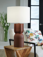Load image into Gallery viewer, Rowandale - Metal Table Lamp - Brick Red

