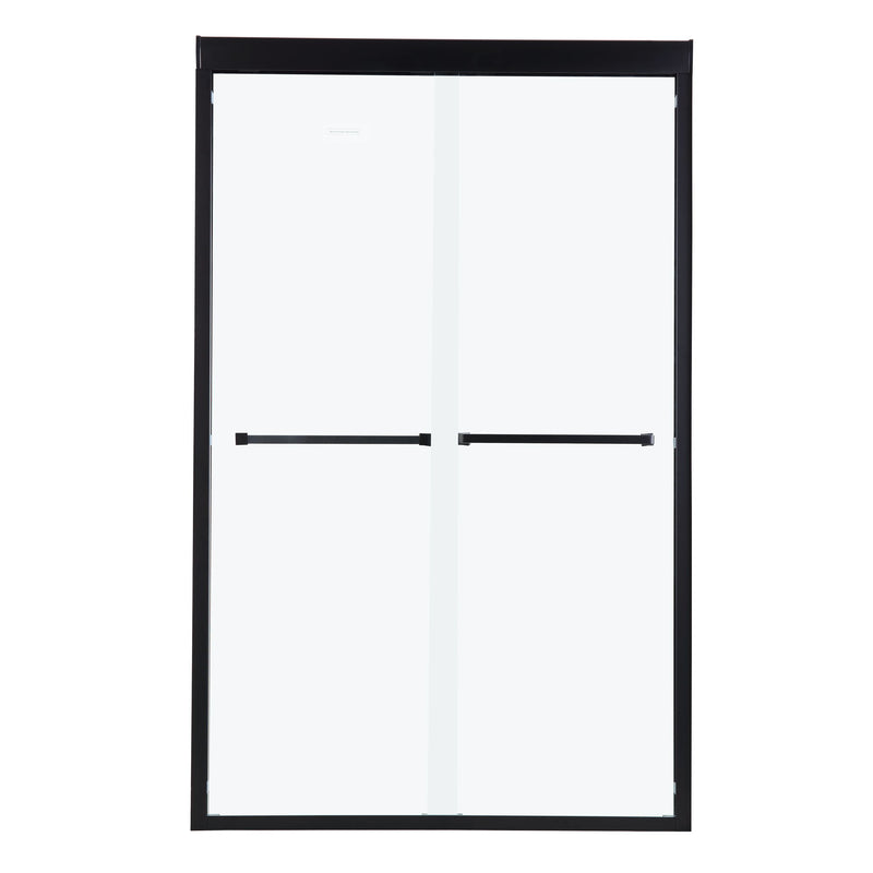 Modern Double Sliding Shower Enclosure, Tempered Glass