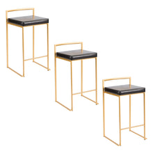 Load image into Gallery viewer, Fuji - Contemporary / Glam Design Counter Stool (Set of 2)
