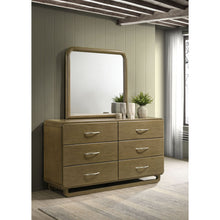Load image into Gallery viewer, Bernardo - 6 Drawer Dresser And Mirror With Rounded Corners - Nutmeg Brown
