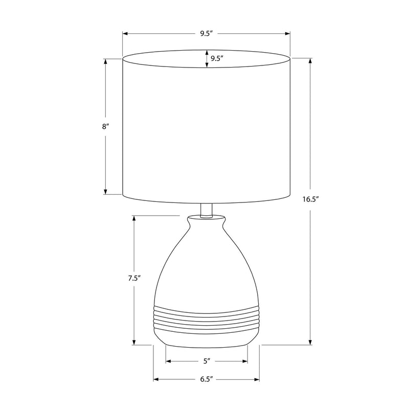 Lighting, Modern Table Lamp - Cream