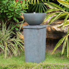 Load image into Gallery viewer, Zen Bowl Water Fountain, Outdoor Bird Feeder / Bath Fountains, Relaxing Water Feature For Garden
