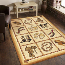 Load image into Gallery viewer, Tribes - 5'3" X 7'3" Southwest Area Rug - Beige

