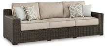 Load image into Gallery viewer, Coastline Bay - Sofa With Cushion - Brown
