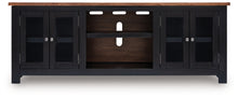 Load image into Gallery viewer, Wildenauer - XL TV Stand With Fireplace Option - Brown / Black
