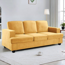 Load image into Gallery viewer, Modern Sofa, Comfortable 3 Seater Couch With Deep Seating, Loose Back Cushions, Wide Arms
