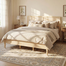 Load image into Gallery viewer, Classic Platform Bed Frame With Panel Headboard
