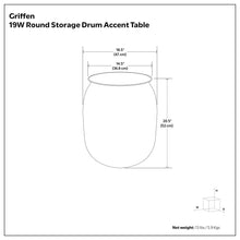 Load image into Gallery viewer, Griffen - Handcrafted Metal Storage Accent Table
