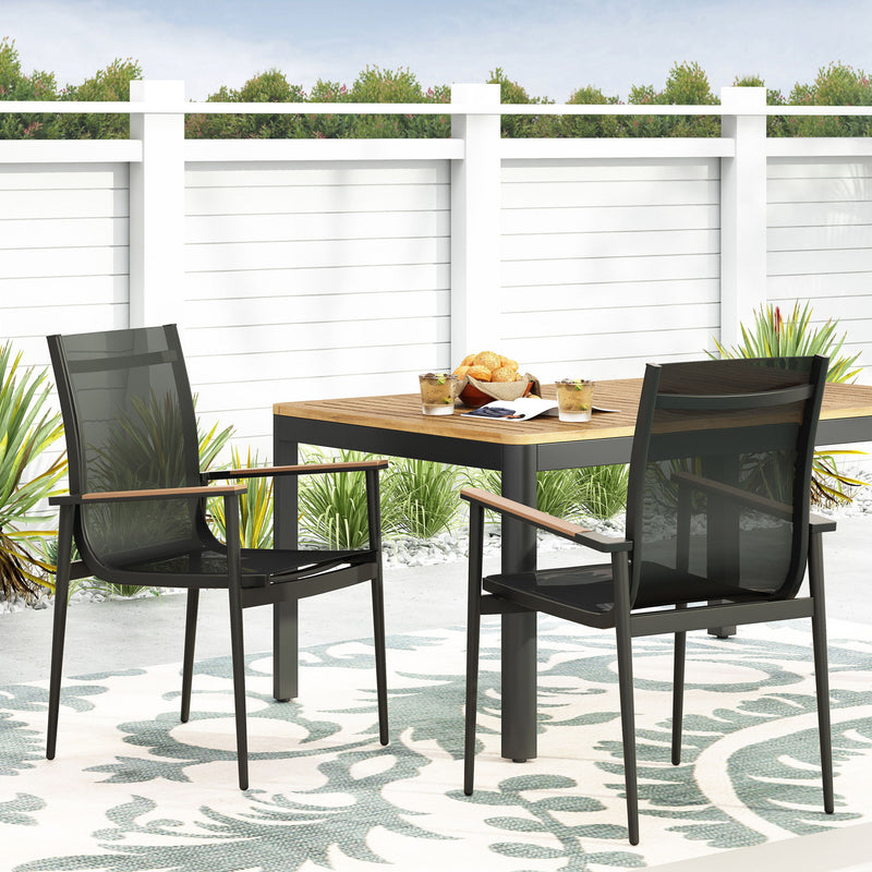 Barrister - Dining Chair (Set of 2) - Black / Natural