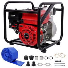Load image into Gallery viewer, Gasoline Powered Water Pump 3" Inlet &amp; Outlet, 264Gpm Flow, 7Hp Engine - Black / Red
