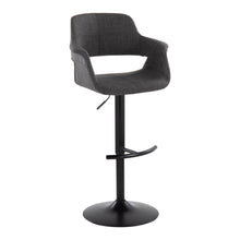 Load image into Gallery viewer, Vintage Flair - Mid Century Modern Adjustable Barstool With Swivel &amp; Rounded T Footrest (Set of 2)
