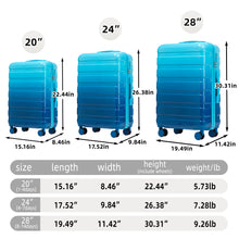 Load image into Gallery viewer, Luggage Set 20" /24" /28" With Combination Lock And Silent Wheels
