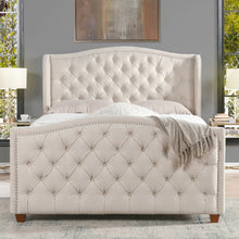 Load image into Gallery viewer, Marcella - Upholstered Shelter Headboard Bed Set
