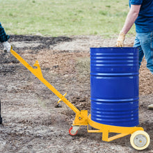 Load image into Gallery viewer, Steel Drum Dolly 55 Gallon Capacity Oil Barrel Mover With Wheels Low Profile Caddy - Yellow
