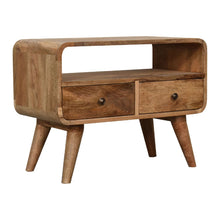 Load image into Gallery viewer, Mini Curved Media Unit - Oak
