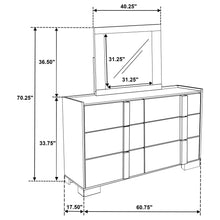 Load image into Gallery viewer, Lincoln - 6 Drawer Dresser With Mirror - Natural

