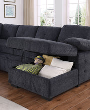 Load image into Gallery viewer, Nyhan - Upholstered Corner Sectional With Pull Out Loveseat And Storaged Chaise
