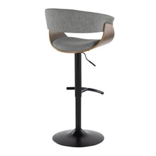 Load image into Gallery viewer, Vintage Mod - Mid Century Modern Adjustable Height Barstool With Swivel &amp; Rounded T Footrest (Set of 2)
