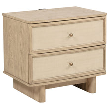Load image into Gallery viewer, Kimpton - 2 Drawer Nightstand With USB Charging Ports - Beige
