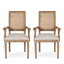 Load image into Gallery viewer, Upholstered Dining Chair With Cane Backrest
