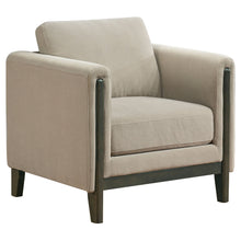 Load image into Gallery viewer, Fisher - Upholstered Panel Arm Accent Chair - Taupe
