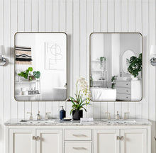 Load image into Gallery viewer, Wall Mirror Rectangular Mirror Metal Framed Mirror Vanity Mirror Dressing Mirror, For Bathroom, Living Room, Bedroom
