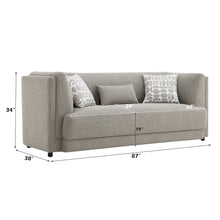 Load image into Gallery viewer, Glenda - Sofa With 3 Pillows - Gray
