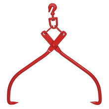 Load image into Gallery viewer, Heavy Duty Log Lifting Tongs Grapple Timber Claw - Red
